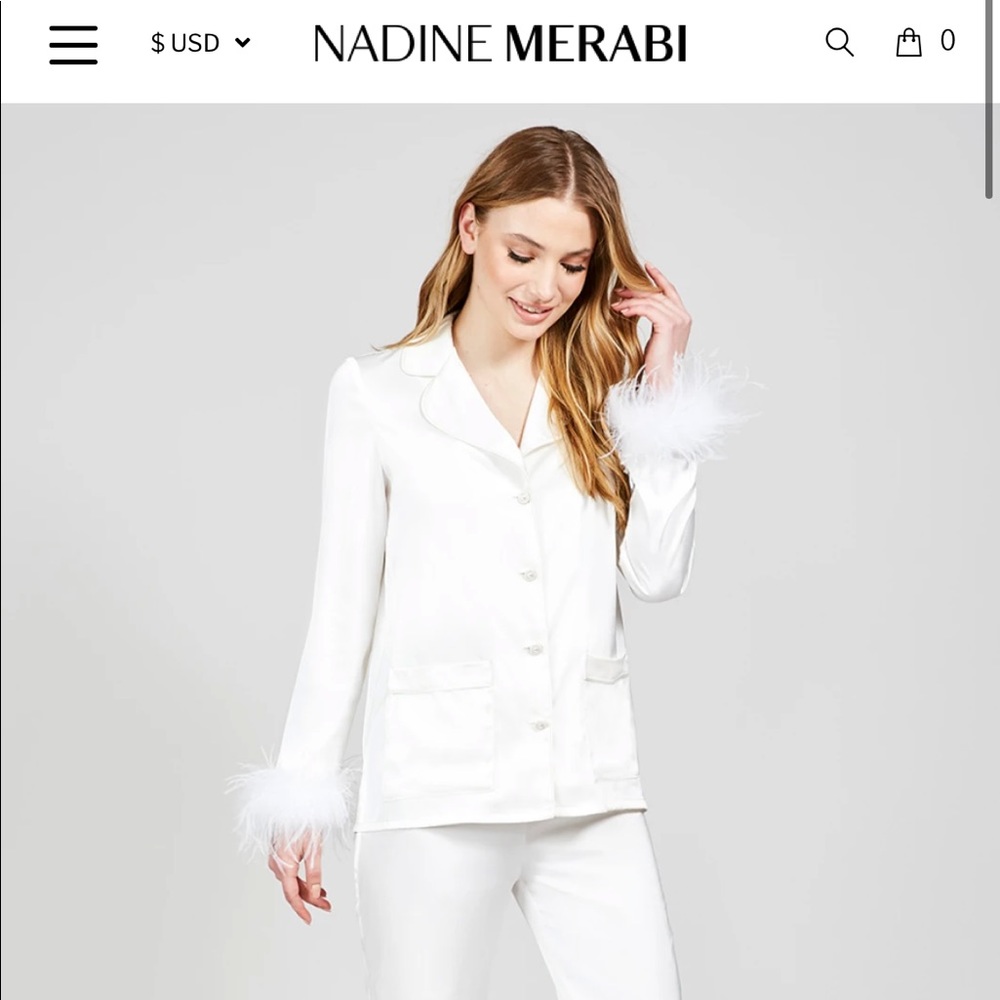 Nadine Merabi Darcie White Pajamas